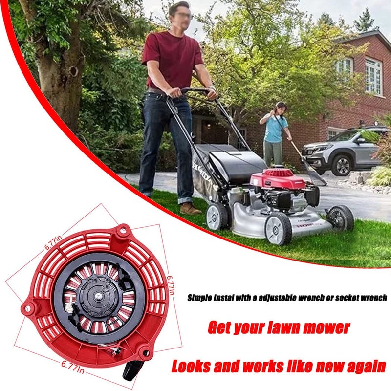 Aniro Moto GCV160 Pull Start Recoil Starter Compatible with Honda GCV135 GCV160 EN2000 HRU19 GC135 GC160 Engine Lawn Mower Pressure Washer Parts - Image 5